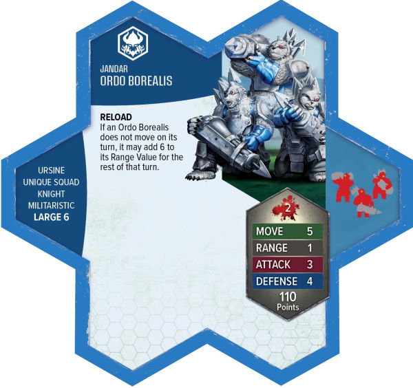 Heroscape: Rising Tide - Knight Primus Adelbern and Ordo Borealis Army Expansion