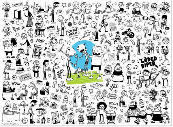 Diary of a Wimpy Kid Class Characters 500pc Puzzle