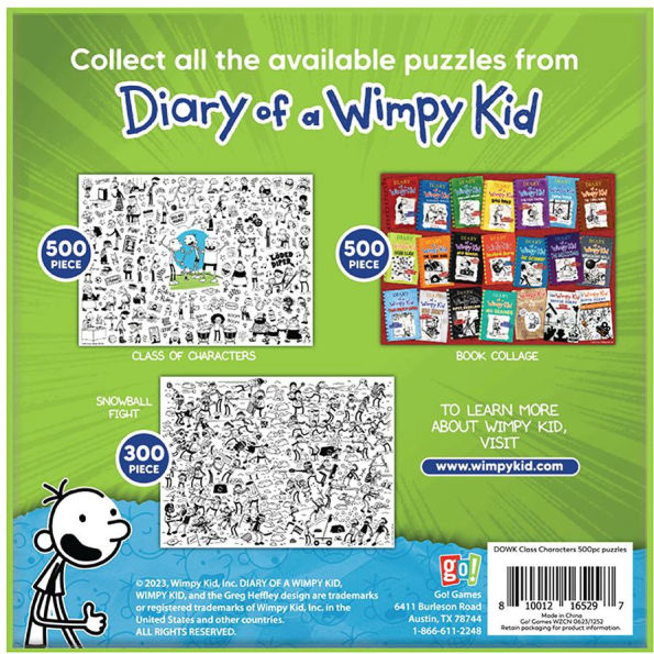 Diary of a Wimpy Kid Class Characters 500pc Puzzle
