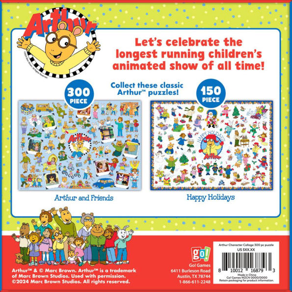 Arthur Character Collage 300 Piece Puzzle
