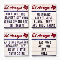 Coaster Set of 4 - Dad Jokes