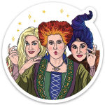 Alternative view 1 of Hocus Pocus Vinyl Sticker