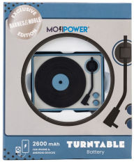 Title: Mojipower Blue Turntable Portable Charger