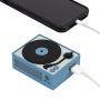 Alternative view 5 of Mojipower Blue Turntable Portable Charger