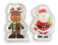 Title: Oliver Smith Light Up Holiday Gel Clings - Santa/Reindeer