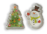 Title: Olive Smith Light Up Holiday Gel Clings - Snowman/Tree