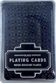 Title: Black Plastic Playing Cards