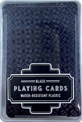 Black Plastic Playing Cards