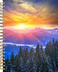 Title: Sunset Forest Spiral Notebook (8.5x11) 196 sheets