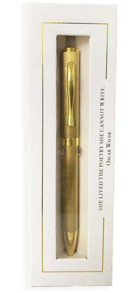 Metal Ballpoint Brushed Gold Pen