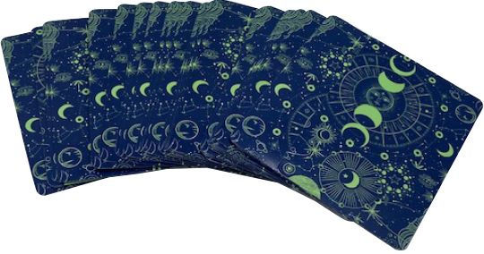 Celestial Glow in the Dark Playing Cards