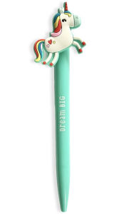 Title: Plastic Pen with Unicorn Icon - Unicorn
