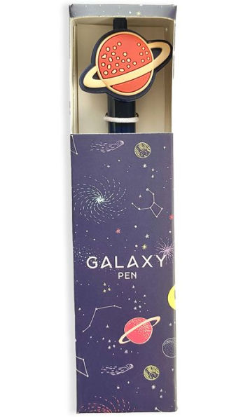 Plastic Pen with Planet Icon - Galaxy