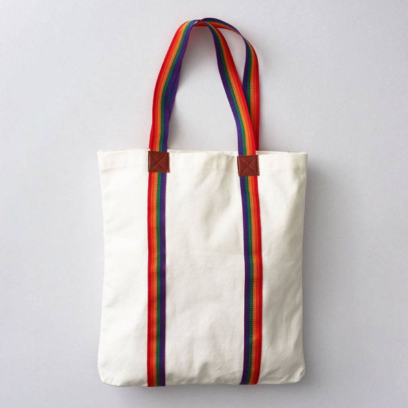 Rainbow Handle Tote Bag