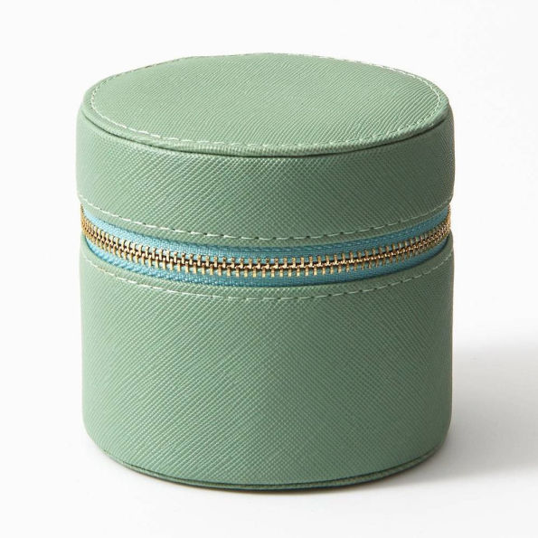 Sage Floral Jewelry Cube