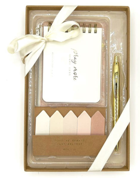 Stationery Set Sticky Notes, Notepad, Pouch & Plastic Pen