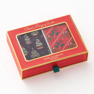 Title: Christmas Playing Cards Set of 2 in Draw Box