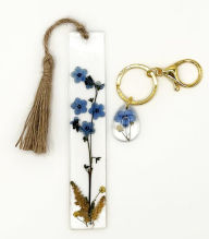 Pressed Flower Resin Bookmark & Keychain Set