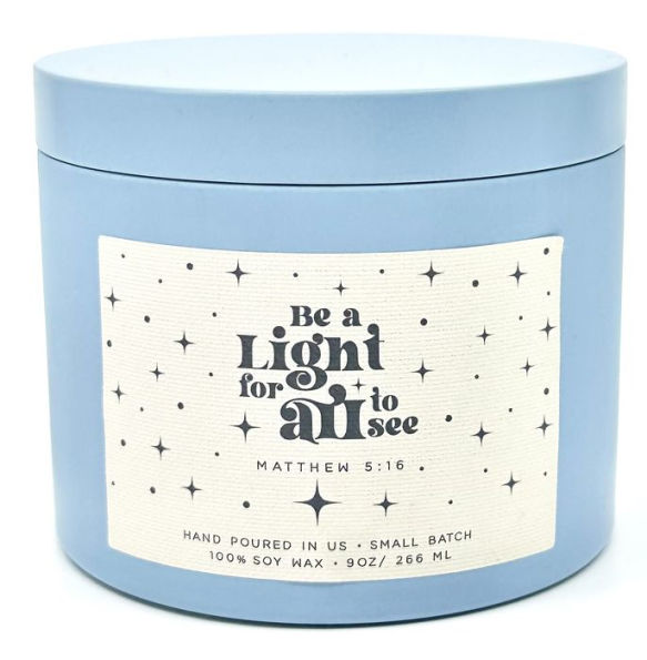 9 oz Candle in Tin - Be a Light For All To See