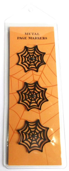 Set of 3 Metal Spider Web Bookmarks