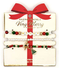Title: Holiday Beaded Bracelet Set of 3