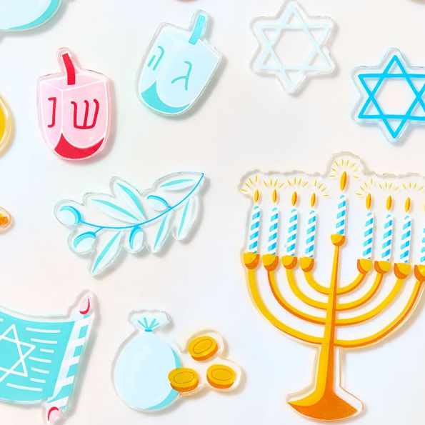 Hanukkah Gel Clings