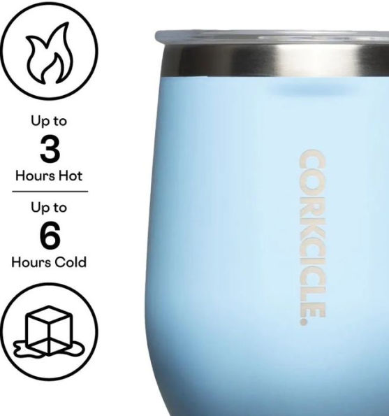 Baby Blue Stemless Cup 12 oz