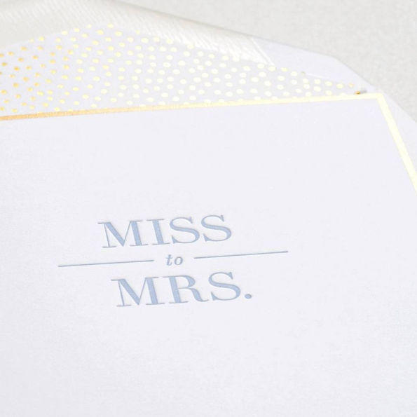 Miss to Mrs. Wedding Shower Card