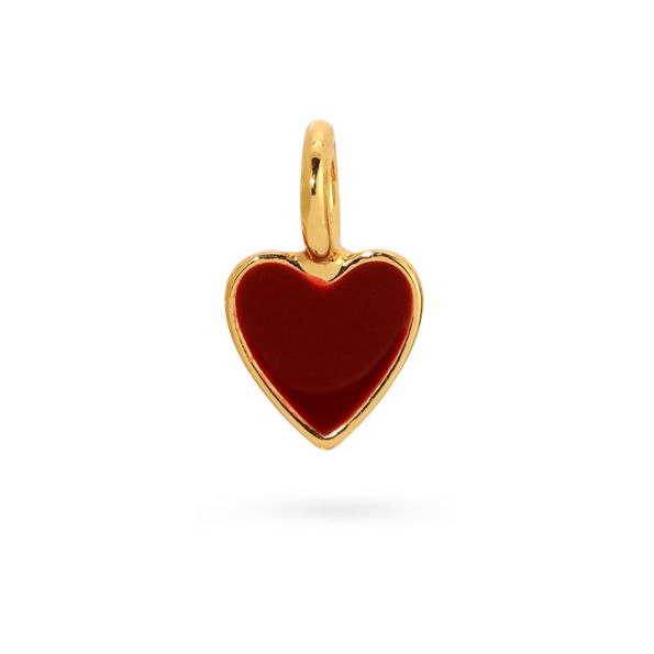 Charm Garden -Red Enamel Heart Charm