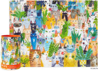 Title: Cat Plant Exchange 500-Piece Jigsaw Puzzle