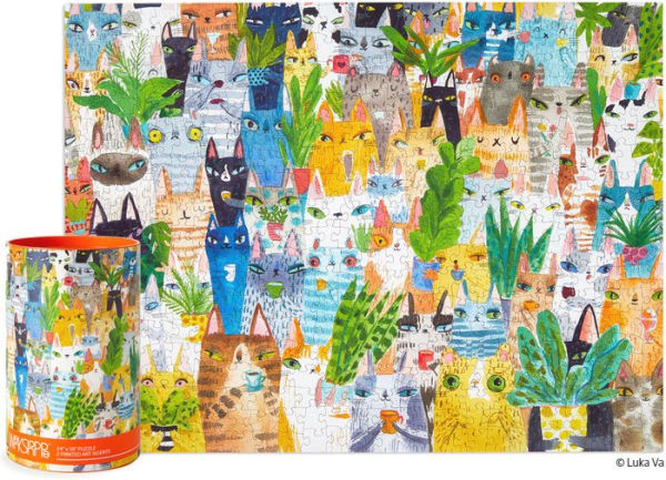 Cat Plant Exchange 500-Piece Jigsaw Puzzle