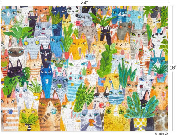 Cat Plant Exchange 500-Piece Jigsaw Puzzle