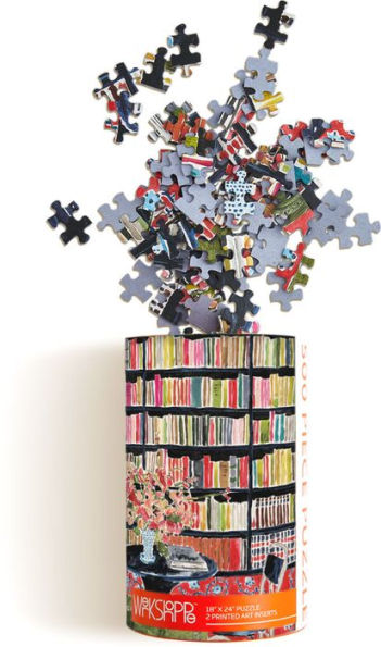 Books with Flowers 500-Piece Jigsaw Puzzle