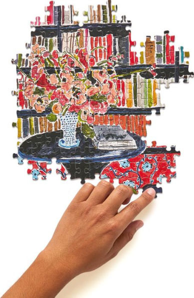 Books with Flowers 500-Piece Jigsaw Puzzle