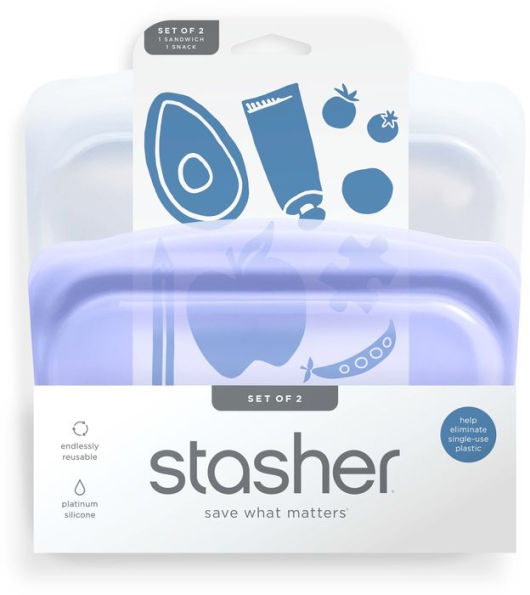 Stasher Mixed Bundle (Clear/Lavender)