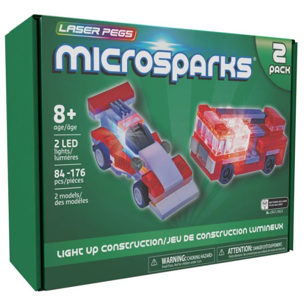 Laser Pegs MicroSparks - Vehicle 2 Pack