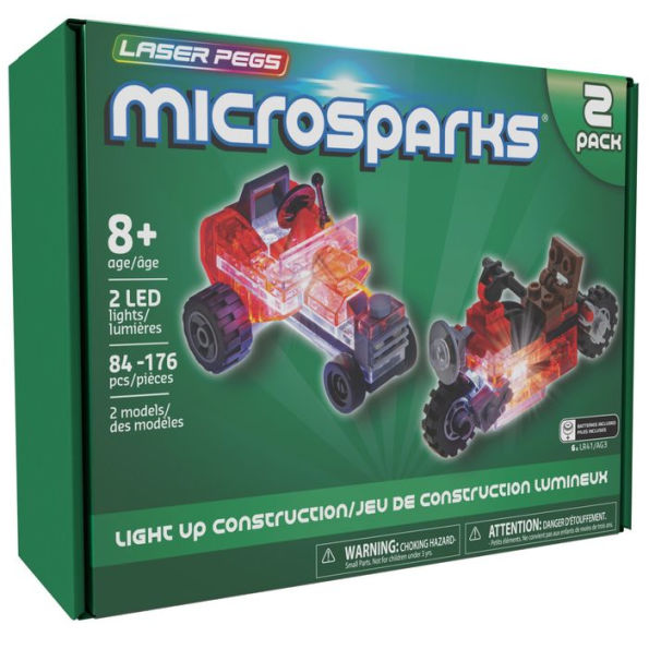 Laser Pegs MicroSparks - Vehicle 2 Pack