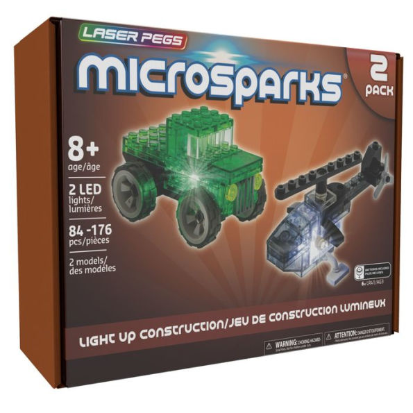 Laser Pegs MicroSparks - Vehicle 2 Pack