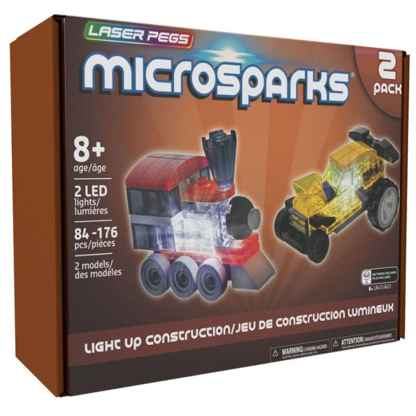 Laser Pegs MicroSparks - Vehicle 2 Pack