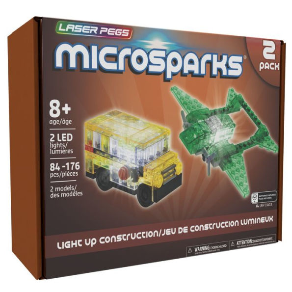 Laser Pegs MicroSparks - Vehicle 2 Pack