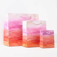 Title: Pink Watercolor Small Gift Bag