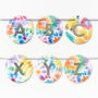 Tie Die Letter Banner