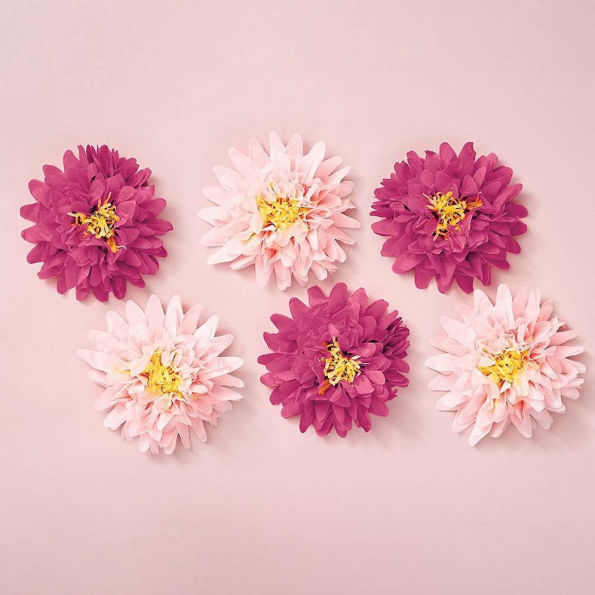 Large Fuchsia Tissue Peonies