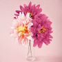 Small Fuchsia Tissue Peonies S/6