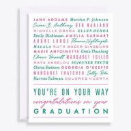 Title: You're On Your Way Graduation Card