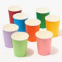 Bright Multi-Color Paper Cups