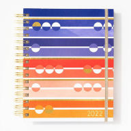 Title: 2022 Bright Stripe Page A Day Medium Planner