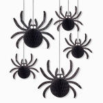 Alternative view 1 of Honeycomb Glitter Wall Spiders