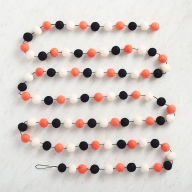 Title: Halloween Felt Pom Pom Garland