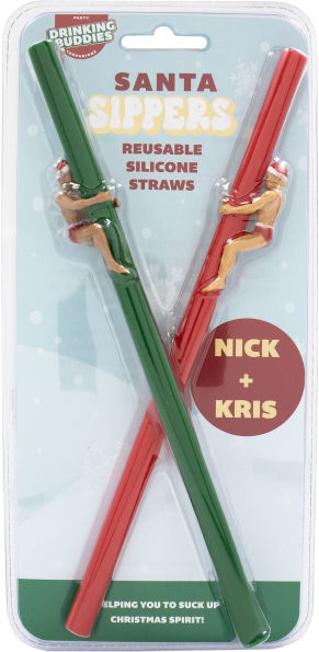 Drinking Buddies Festive Drink Straws